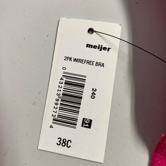 BLAKE & Co. Women’s Pink Lace Bra, Size 38C,nylon & spandex blend, New with tags - Picture 8 of 11